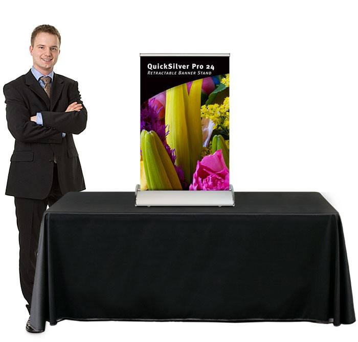 Mini desktop roll up banner stand recycle economy standard display stand advertising roll up standees